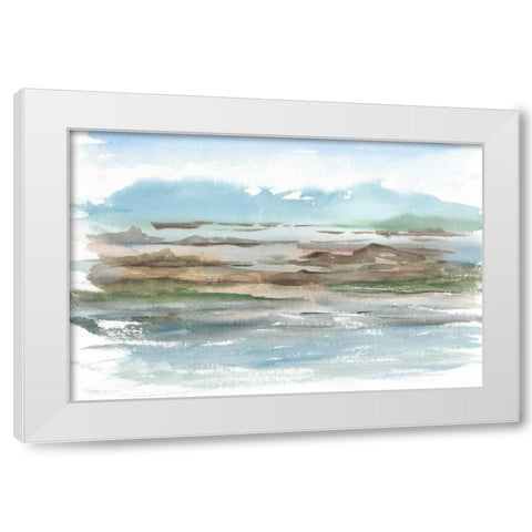 Impressionist View II White Modern Wood Framed Art Print by Harper, Ethan