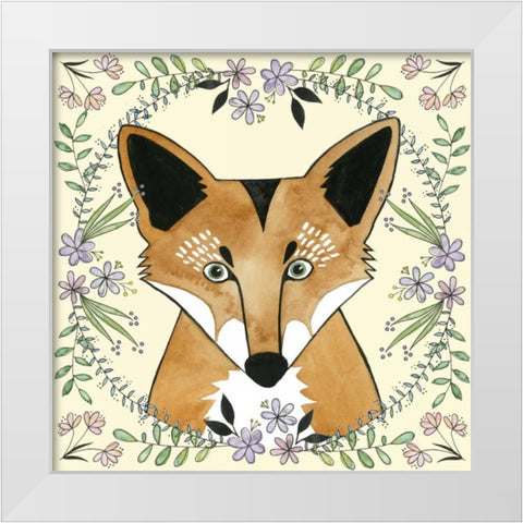 Wild Child I White Modern Wood Framed Art Print by Popp, Grace