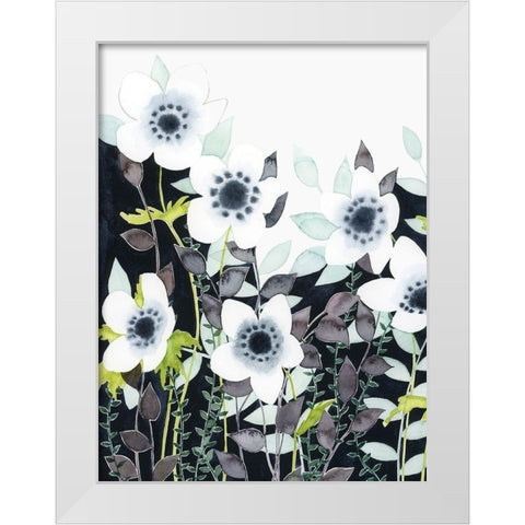 Night Foliage II White Modern Wood Framed Art Print by Popp, Grace