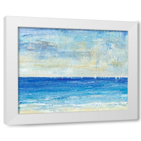 A Perfect Day to Sail I White Modern Wood Framed Art Print by OToole, Tim