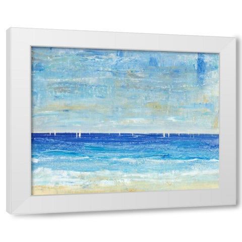 A Perfect Day to Sail II White Modern Wood Framed Art Print by OToole, Tim