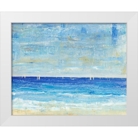 A Perfect Day to Sail II White Modern Wood Framed Art Print by OToole, Tim