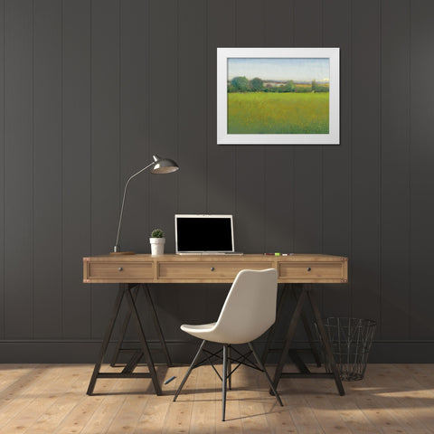 Verdant Countryside II White Modern Wood Framed Art Print by OToole, Tim