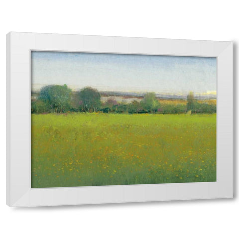 Verdant Countryside II White Modern Wood Framed Art Print by OToole, Tim