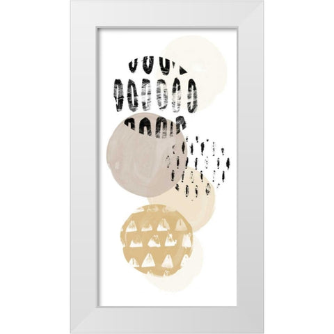 Circular Synergy III White Modern Wood Framed Art Print by Vess, June Erica