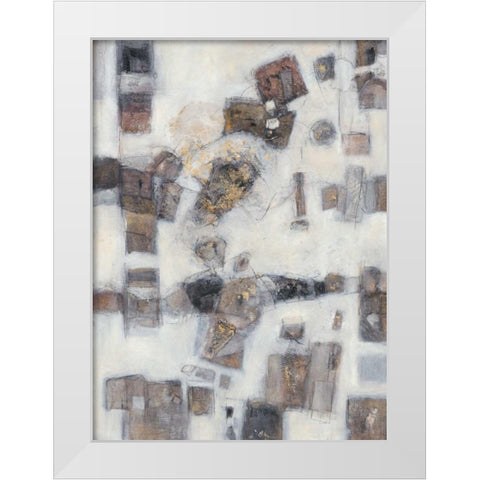 Mystic Universe I White Modern Wood Framed Art Print by Crawford, Beverly
