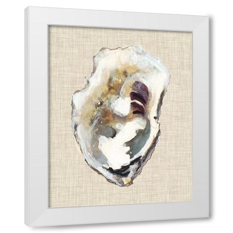 Oyster Shell Study I White Modern Wood Framed Art Print by Willett, Michael