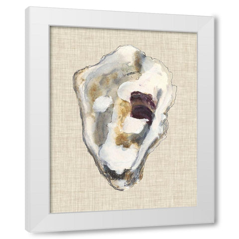 Oyster Shell Study II White Modern Wood Framed Art Print by Willett, Michael
