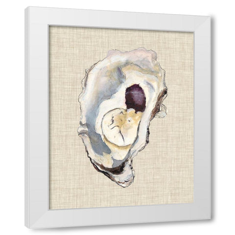 Oyster Shell Study IV White Modern Wood Framed Art Print by Willett, Michael