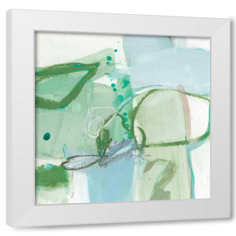 Olive I White Modern Wood Framed Art Print by Long, Christina