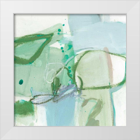 Olive I White Modern Wood Framed Art Print by Long, Christina