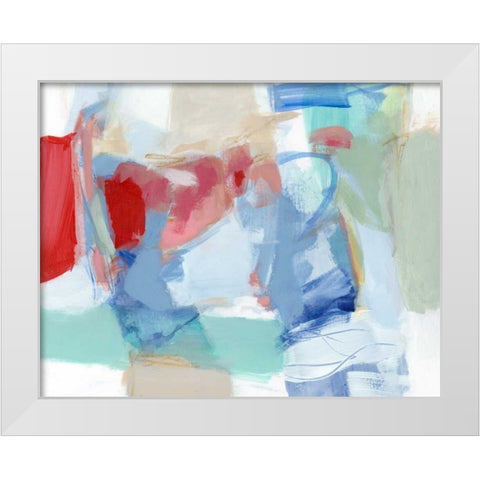 Roundabout I White Modern Wood Framed Art Print by Long, Christina