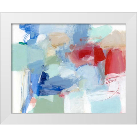 Roundabout II White Modern Wood Framed Art Print by Long, Christina