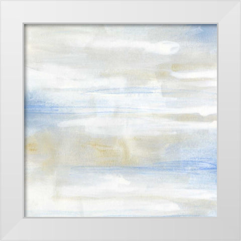 Shore Horizon I White Modern Wood Framed Art Print by Vess, June Erica