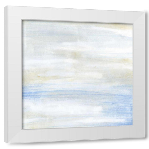 Shore Horizon II White Modern Wood Framed Art Print by Vess, June Erica