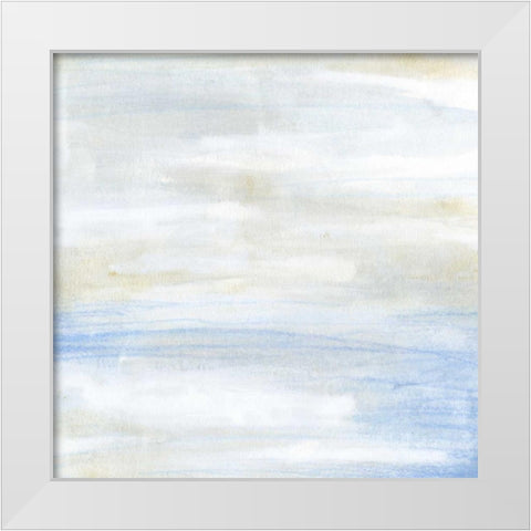 Shore Horizon II White Modern Wood Framed Art Print by Vess, June Erica