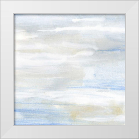 Shore Horizon III White Modern Wood Framed Art Print by Vess, June Erica