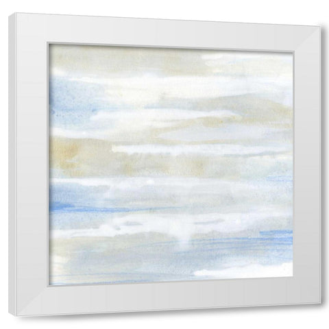 Shore Horizon IV White Modern Wood Framed Art Print by Vess, June Erica