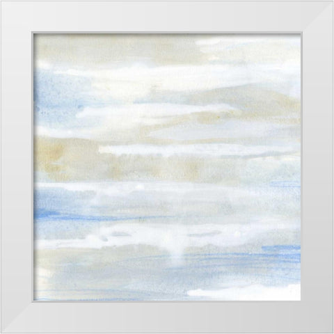 Shore Horizon IV White Modern Wood Framed Art Print by Vess, June Erica