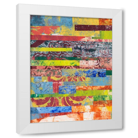 Monoprint Collage I White Modern Wood Framed Art Print by Moore, Regina