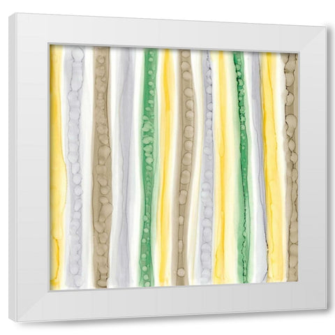 Color Contact II White Modern Wood Framed Art Print by Stramel, Renee W.