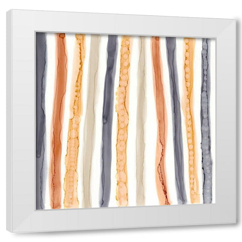 Color Contact III White Modern Wood Framed Art Print by Stramel, Renee W.