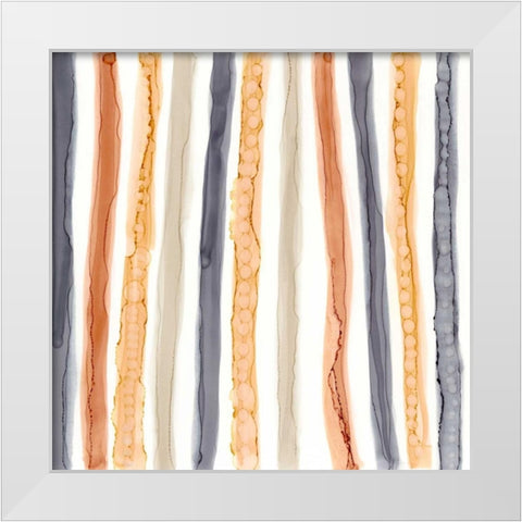 Color Contact III White Modern Wood Framed Art Print by Stramel, Renee W.