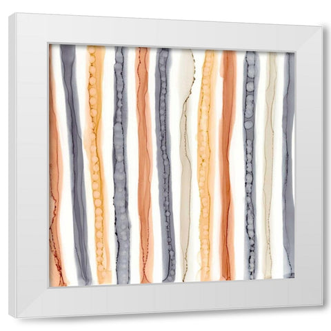 Color Contact IV White Modern Wood Framed Art Print by Stramel, Renee W.