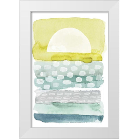 Sunrise Sea II White Modern Wood Framed Art Print by Popp, Grace