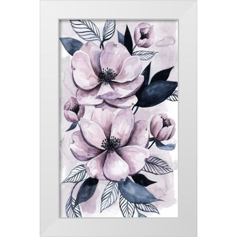 Lavender Burst I White Modern Wood Framed Art Print by Popp, Grace