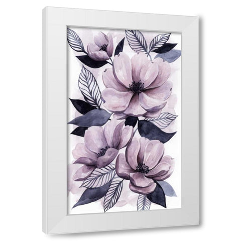 Lavender Burst II White Modern Wood Framed Art Print by Popp, Grace