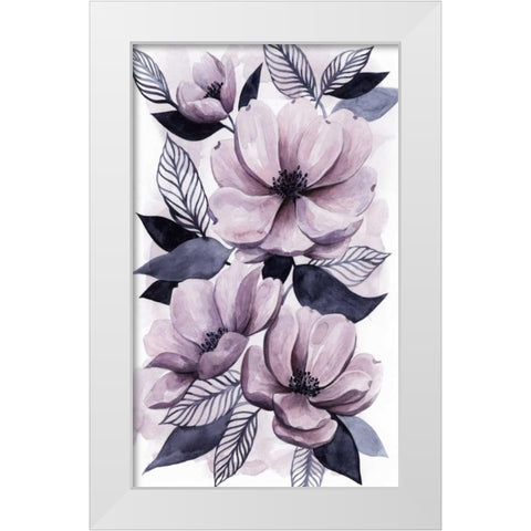 Lavender Burst II White Modern Wood Framed Art Print by Popp, Grace