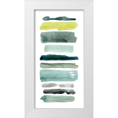 Sea Strokes I White Modern Wood Framed Art Print by Popp, Grace