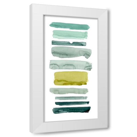 Sea Strokes II White Modern Wood Framed Art Print by Popp, Grace