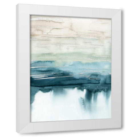 Organic Cascade I White Modern Wood Framed Art Print by Popp, Grace