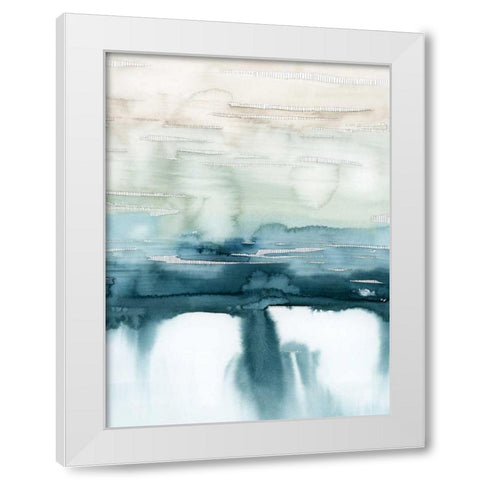 Organic Cascade II White Modern Wood Framed Art Print by Popp, Grace