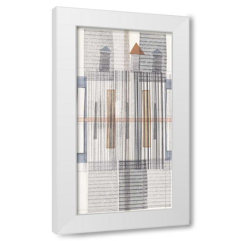 Pinnacle I White Modern Wood Framed Art Print by Galapon, Nikki