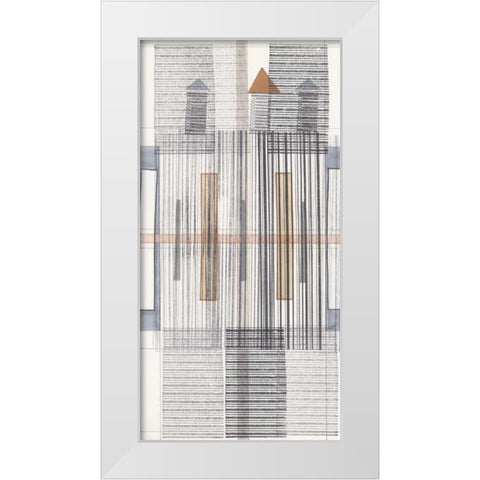 Pinnacle I White Modern Wood Framed Art Print by Galapon, Nikki