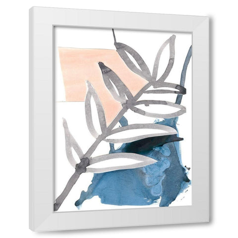 Oceana II White Modern Wood Framed Art Print by Stramel, Renee W.