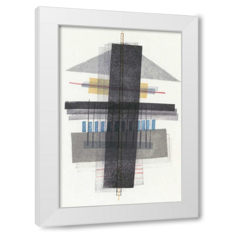 Compass Point I White Modern Wood Framed Art Print by Galapon, Nikki