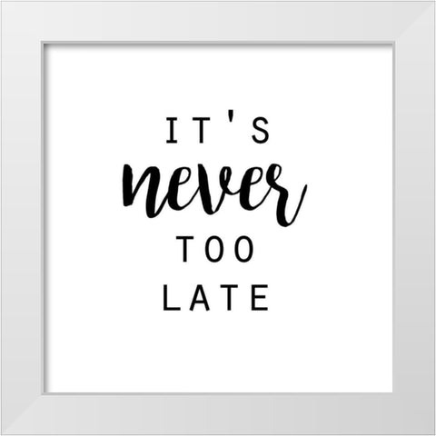 Quotable IV White Modern Wood Framed Art Print by Hambly, Anna