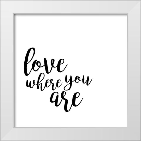 Quotable V White Modern Wood Framed Art Print by Hambly, Anna