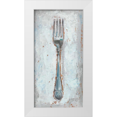 Impressionist Flatware II White Modern Wood Framed Art Print by Harper, Ethan