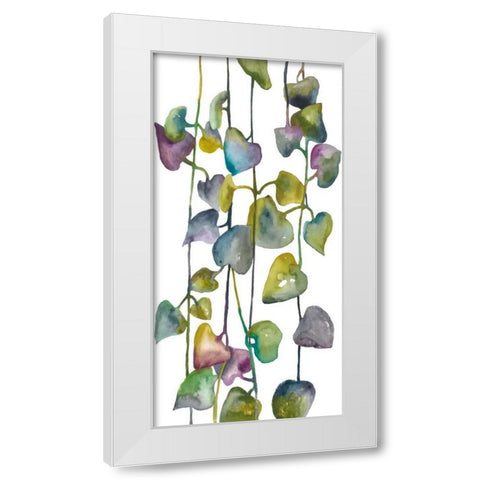 Climb I White Modern Wood Framed Art Print by Zarris, Chariklia