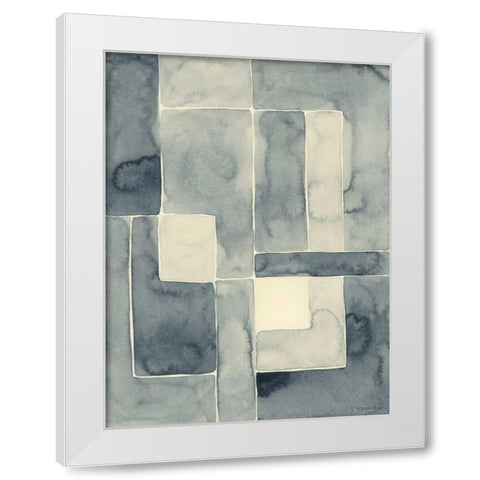 Blockade I White Modern Wood Framed Art Print by Lam, Vanna