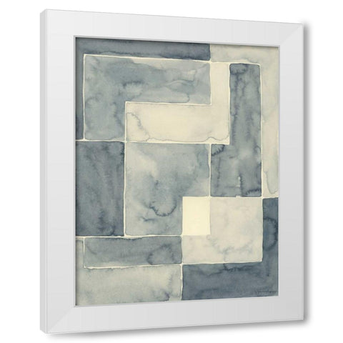 Blockade II White Modern Wood Framed Art Print by Lam, Vanna