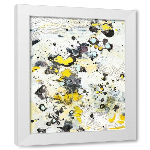 Topo I White Modern Wood Framed Art Print by Fuchs, Jodi