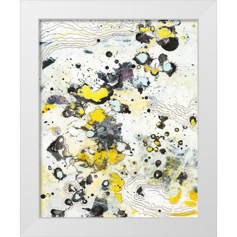 Topo I White Modern Wood Framed Art Print by Fuchs, Jodi