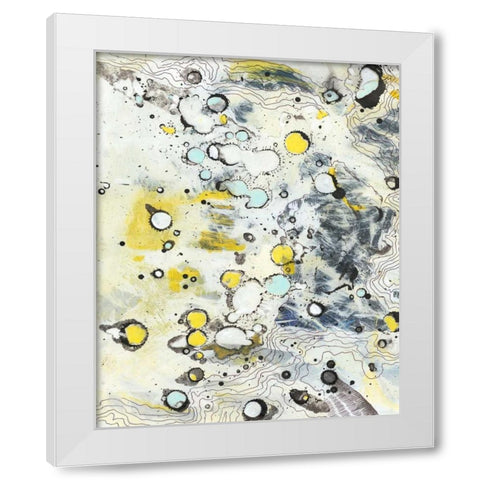Topo II White Modern Wood Framed Art Print by Fuchs, Jodi