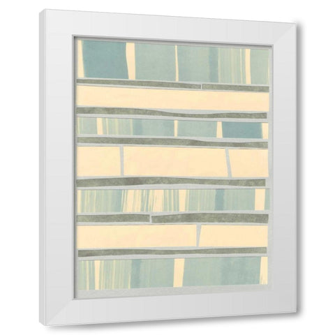 Ocean Inlay II White Modern Wood Framed Art Print by Stramel, Renee W.